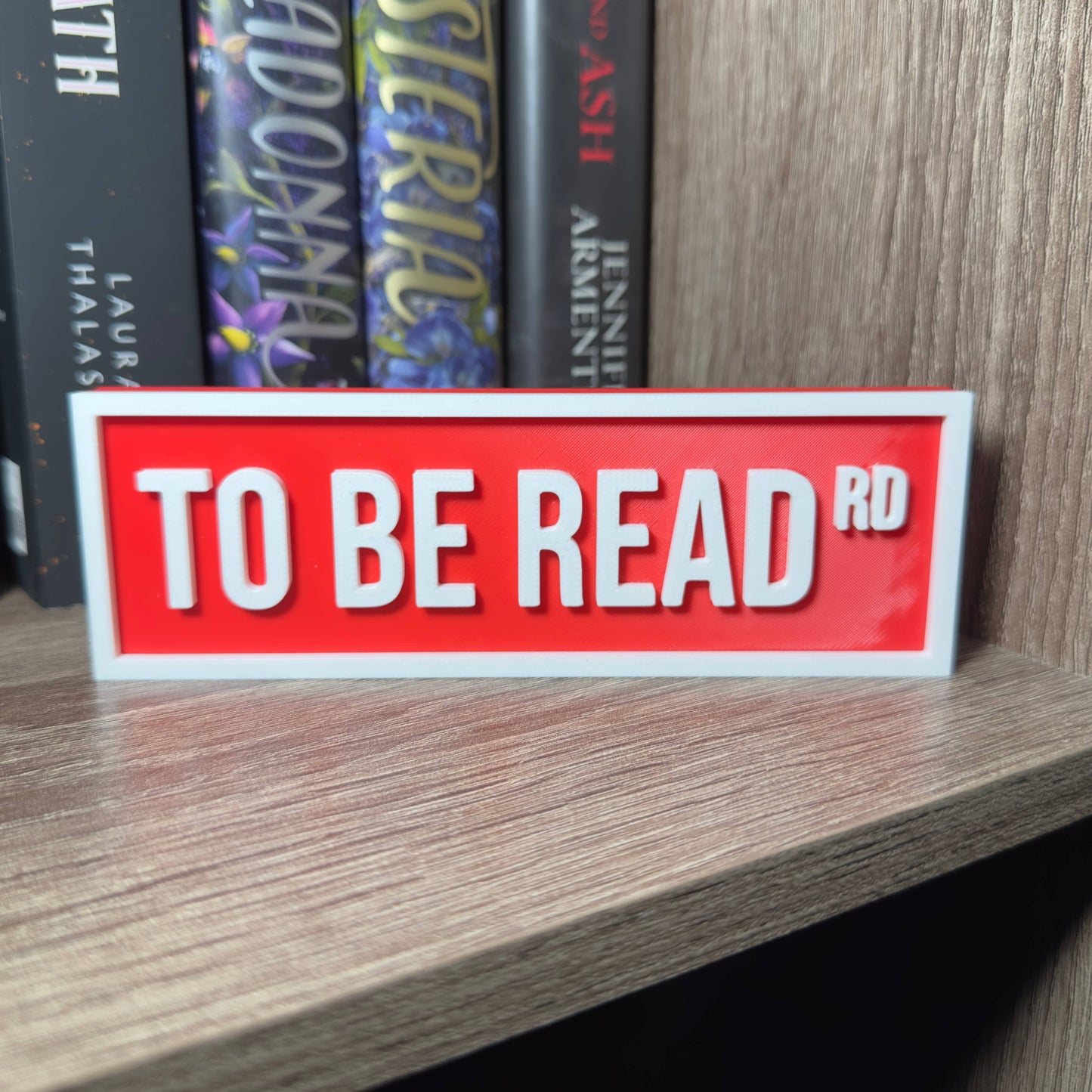 To Be Read Street Sign | Bookshelf Decor: Sky Blue