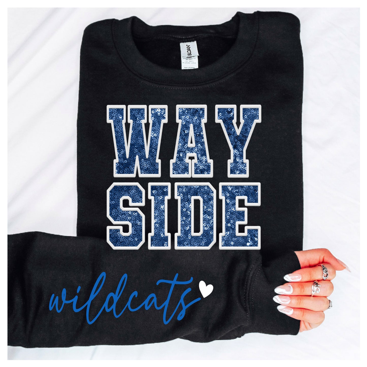 Wayside WILDCATS Faux Sequin- T-Shirt