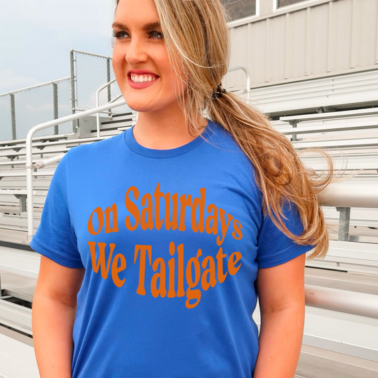 On Saturdays We Tailgate - Orange