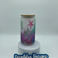 Mermaids and star fish - Glass Can Cup