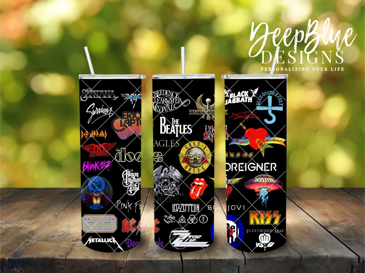 80's Rock Bands Tumblers